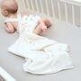 Cashmere 'Bunny' Baby Blanket With Personalised Name, thumbnail 3 of 12