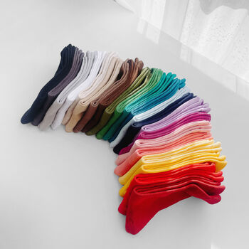 Personalised Embroidered Socks: Custom Colourful Name Socks, 6 of 11