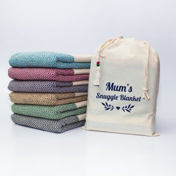 Personalised Handwoven Sofa Throw 30th Birthday Gift For Her, 9 of 12