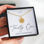 21st Birthday Gift For Her, Compass Travel Necklace, thumbnail 1 of 4