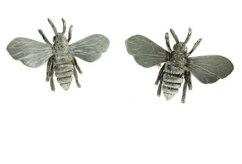 Sterling Silver Honey Bee Cufflinks, 3 of 6