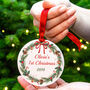 Personalised 'Baby's First Christmas' Tree Decoration, thumbnail 3 of 6