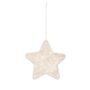 Ecru Star Crochet Christmas Tree Decoration, thumbnail 2 of 3