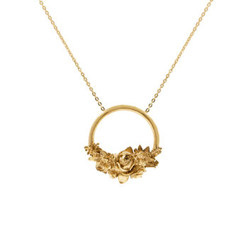 Rose Halo Necklace Gold/Silver/Rose Gold, 3 of 11