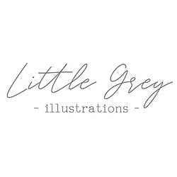 little grey illustrations 