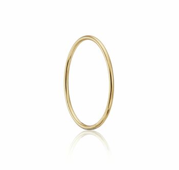 Gold Or Silver Thin Plain Stacking Ring, 2 of 8