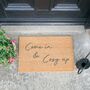 Come In And Cosy Up Print Doormat, thumbnail 3 of 6