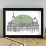 Florence Skyline Travel Art Print Unframed, thumbnail 3 of 6