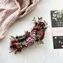 Mauve, Burgundy And Dusty Pink Floral Hair Vine, thumbnail 1 of 8