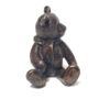 ‘Monty’ Solid Bronze Miniature Teddy Bear In Gift Box, thumbnail 4 of 5