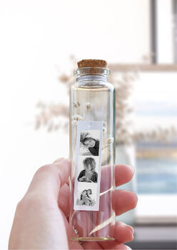 Personalised Dried Gypsophelia Bottle With Photos, 2 of 2