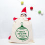 Personalised Christmas Elf North Pole Treat Bag, thumbnail 1 of 3