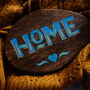 'Home' Hand Painted Wooden Sign, thumbnail 3 of 6