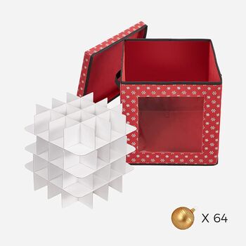 Decorations Storage Box Bag With 64 Modular Slots, 9 of 12
