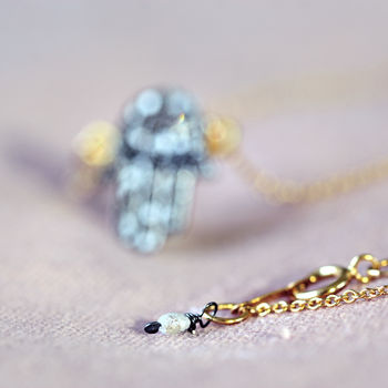 Hamsa Hand Of Fatima Diamond Pave Necklace, 7 of 12
