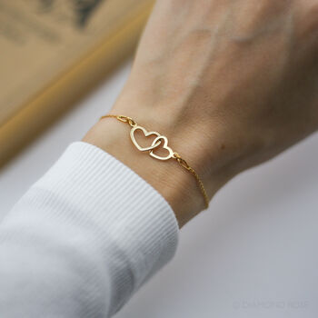 You Did It Two Hearts Bracelet – Congratulations Gift For Her, 3 of 5