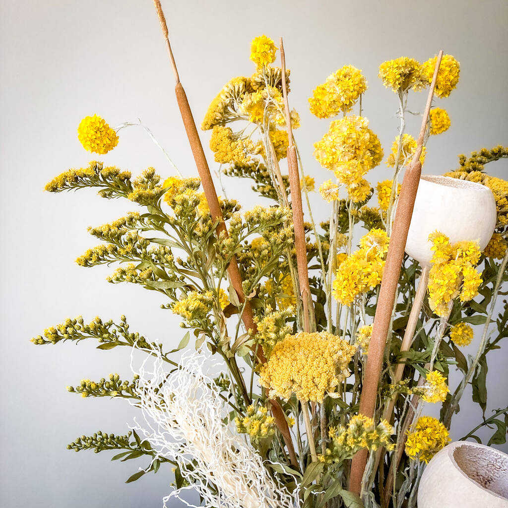 Solidago Flower Bouquet 'Citron' By Neboho