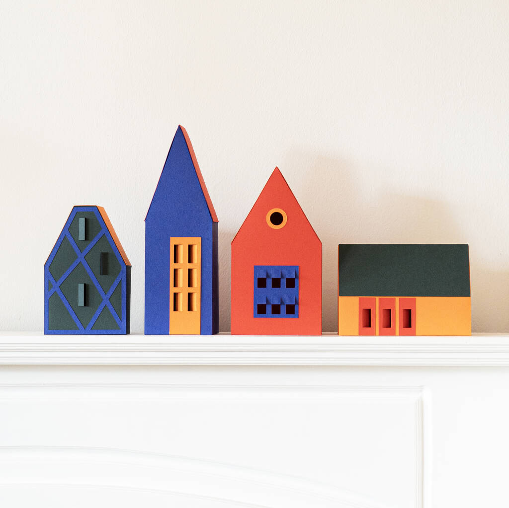 Scandi Home Decor, Colorful Nordic Village, 1 of 10