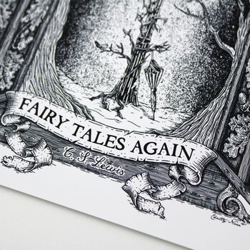 Narnia Fairy Tale Illustrated Print, 7 of 7