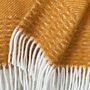 Uptown Wool Throw Ocre, thumbnail 4 of 6