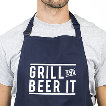 'Grill And Beer It' Bbq Men's Apron, 3 of 7