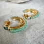 Eclipse Hoops Aqua Chalcedony, thumbnail 10 of 10