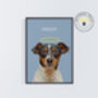 Digital Pet Portrait Illustration File To Print At Home, thumbnail 4 of 7