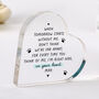 Personalised Pet Memorial Gift Heart Acrylic Plaque, thumbnail 1 of 2