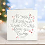 Merry Christmas Love From The Bump Script Card, thumbnail 1 of 2