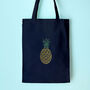 Pineapple Tote Bag Embroidery Kit, thumbnail 1 of 5