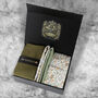 Mens Luxury Green Floral Tie Gift Box Set, thumbnail 1 of 4