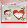 Personalised Father Christmas Santa Gift Reveal Scratch Voucher, thumbnail 2 of 3