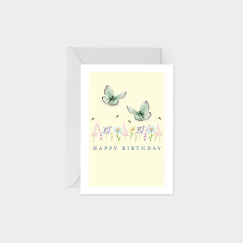 Wildflower Butterfly Greetings Card, 3 of 3