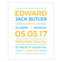 Personalised New Baby Name Print, thumbnail 2 of 5