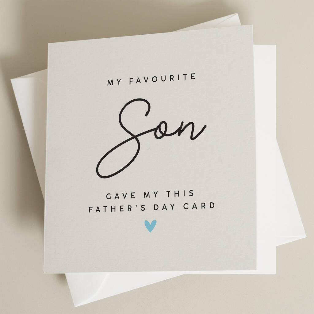 Son Fathers Day Card