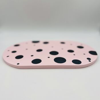Pink Dots Oval Tray, 6 of 7