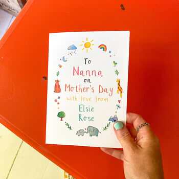 Personalised To Nanna Gran On Mothers Day Card, 4 of 7