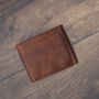 Brown Leather Wallet Luxury Italian Leather Bifold Rfid Protected, thumbnail 8 of 9