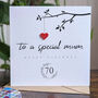 Personalised 70th Birthday Card For Special Mum, thumbnail 2 of 4