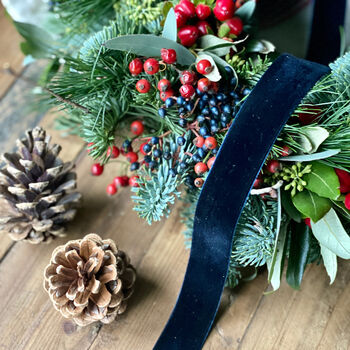Christmas Berry And Foliage Wreath, 9 of 12