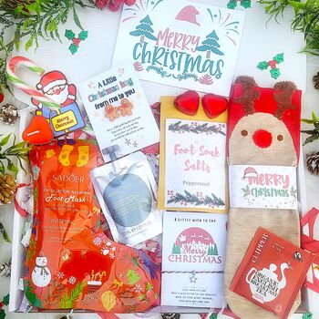Chrismas Eve Pamper Hamper, Christmas Hug In A Box, 2 of 8