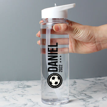 Personalised Football Player Water Bottle, 2 of 5