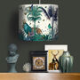 Tropical Lions Lampshade, Blue, thumbnail 7 of 10
