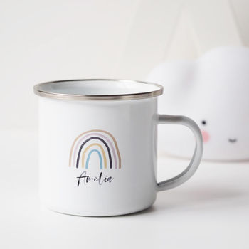 Personalised Children's Name Rainbow Enamel Mug, 8 of 8