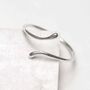 Sterling Silver Adjustable Flow Ring, thumbnail 4 of 8