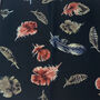 Black Feather Print Silky Scarf, thumbnail 1 of 4