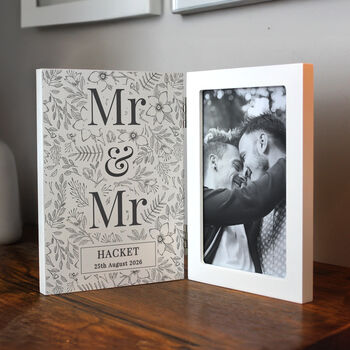 Personalised Wedding Photo Frame For Couple, 3 of 5