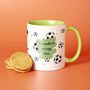 Choose Your Message Football Mug For Dad, thumbnail 4 of 7