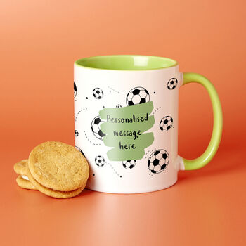 Choose Your Message Football Mug For Dad, 4 of 7