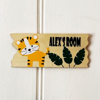 Personalised Tiger Door Plaque, 2 of 2
